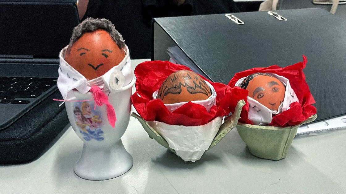 Decorated eggs