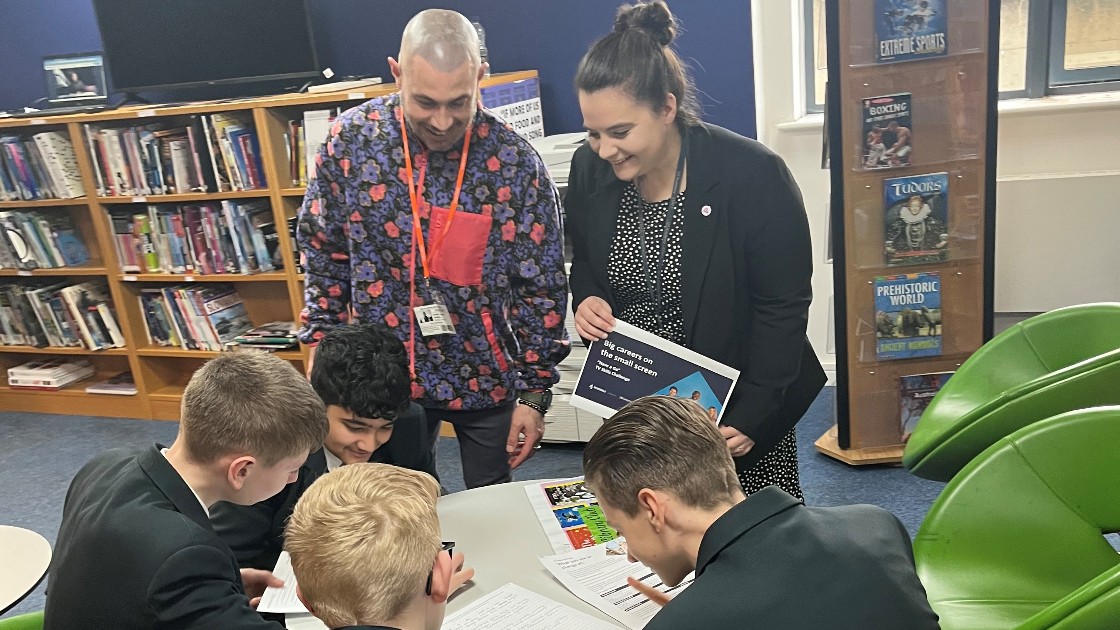 Students designing a Channel 4 show