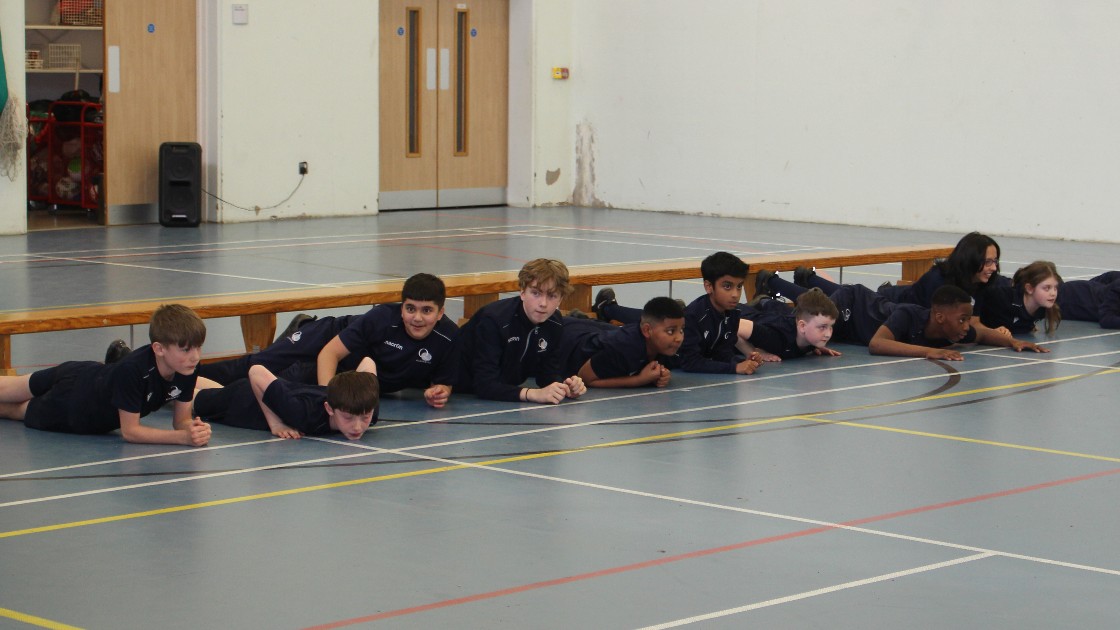 Students get ready for the whistle