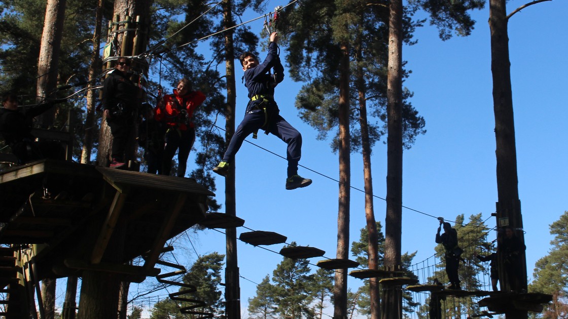 Zip line fun