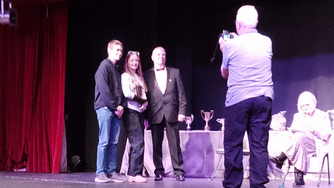 Collecting the Willcocks Trophy.