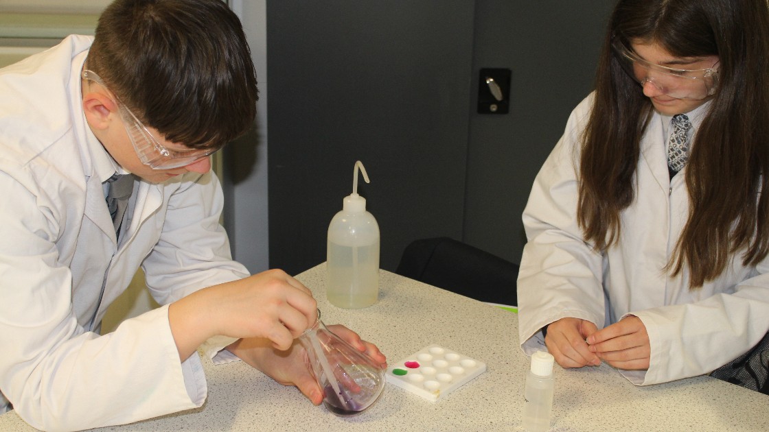 Observing the colour change with different substances