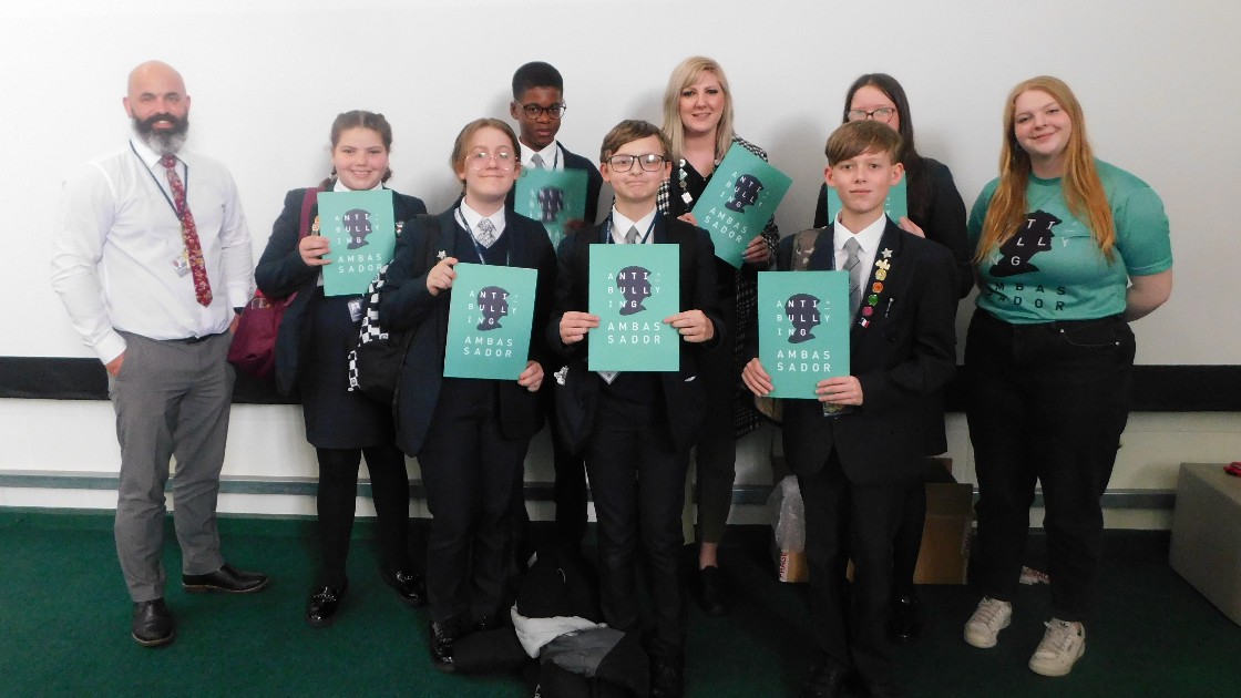 Students were presented with certificates and badges.
