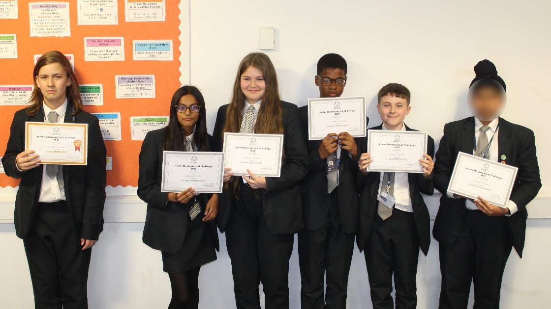 Maths Challenge Year 8 Gold and Silver Award winners