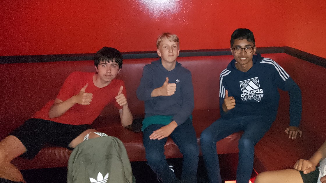 Students on a bench