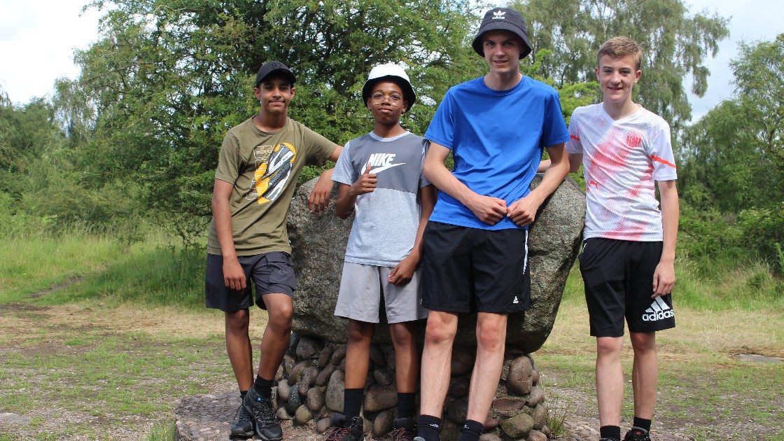 Group 2 at Glacial Boulder