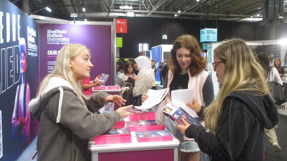 There were over 100 universities to talk to