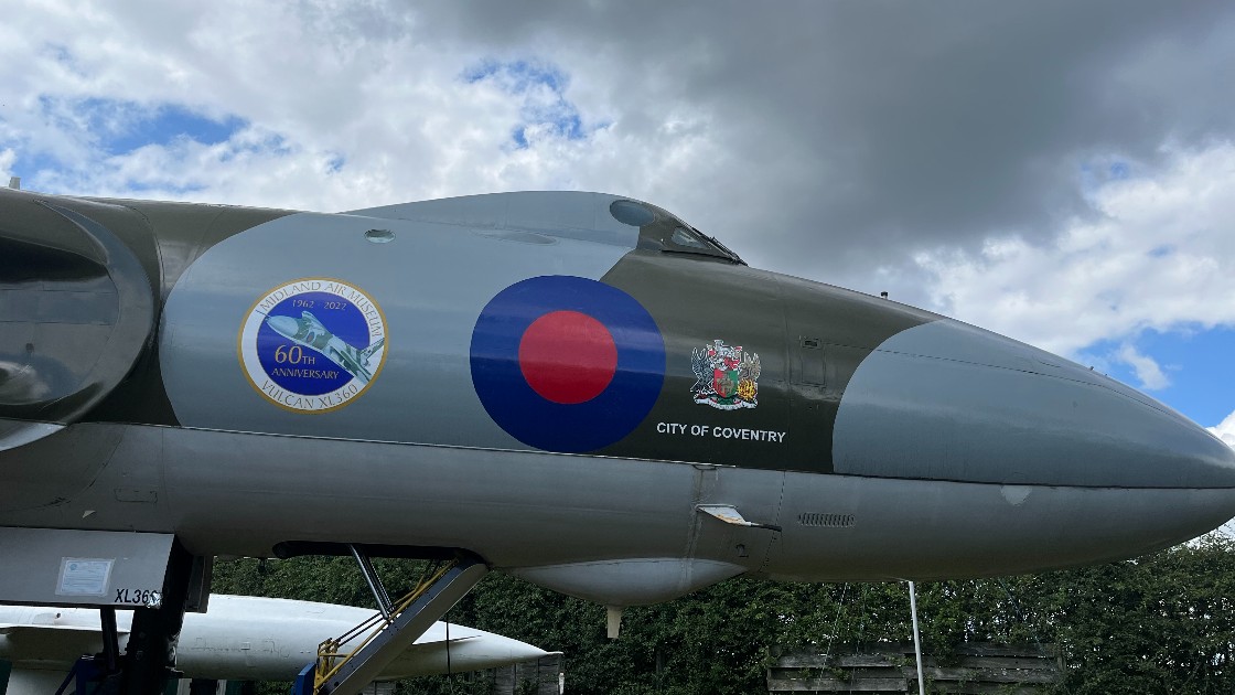 One of the model planes on display at the centre.