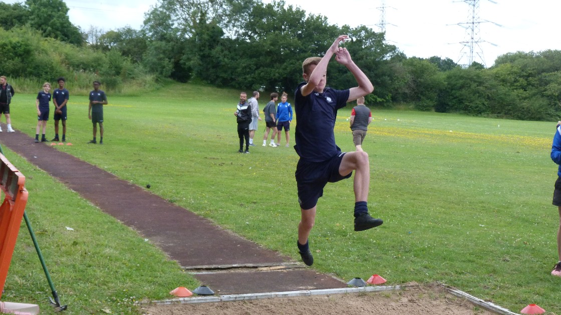 Students took part in a range of track & field events.