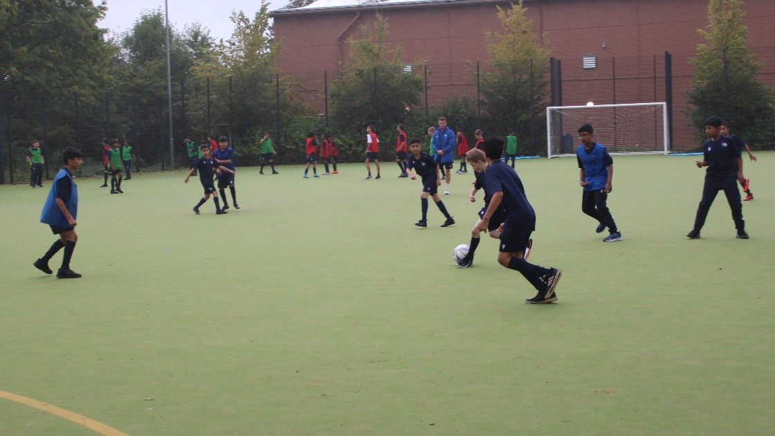 57 boys turned up for football trials! A fantastic turnout.