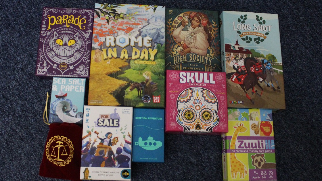 A picture of a selection of the games on offer.