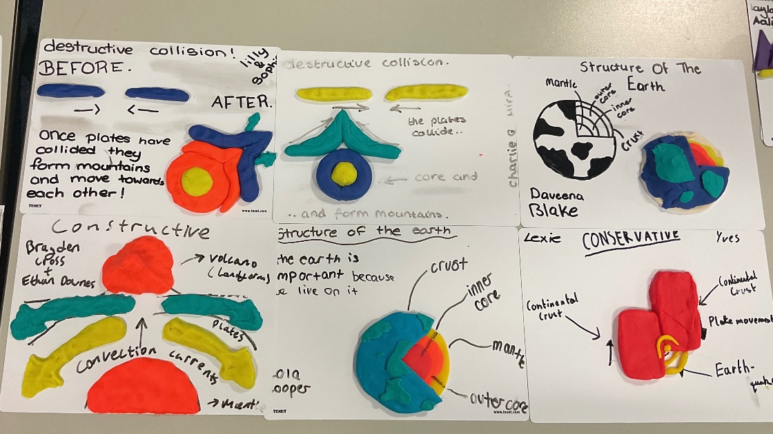 Play-Doh models of plate boundaries