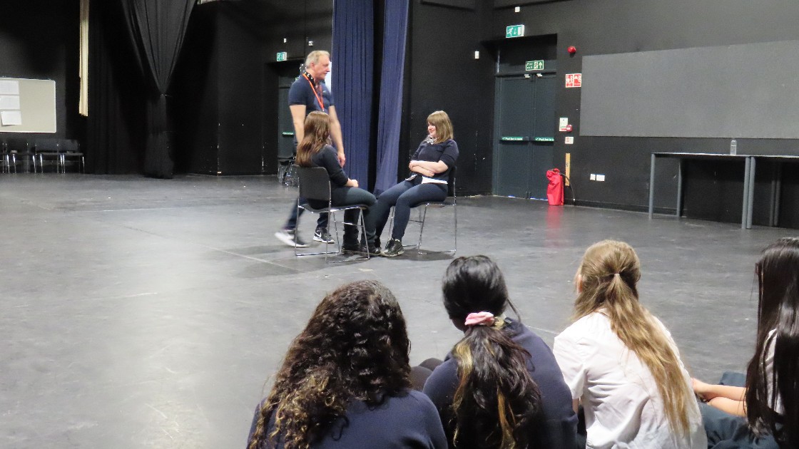 Students developing their theatre skills