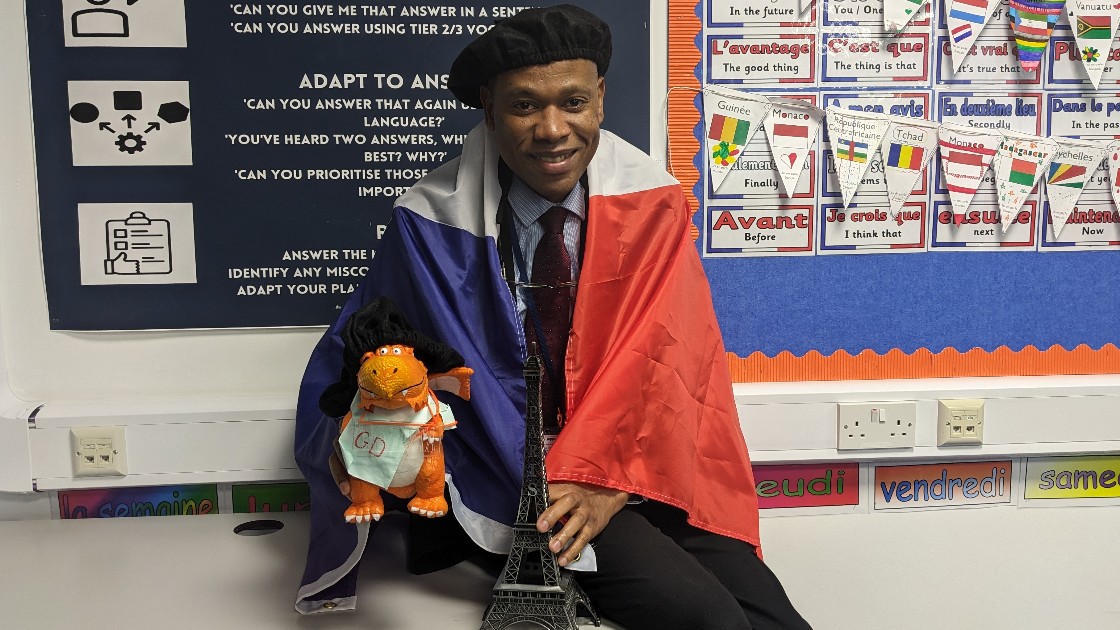 Zog enjoys being immersed in French culture!