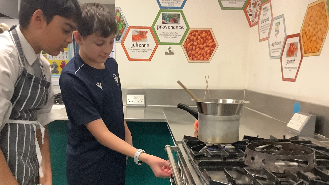 Learning how to use the hob