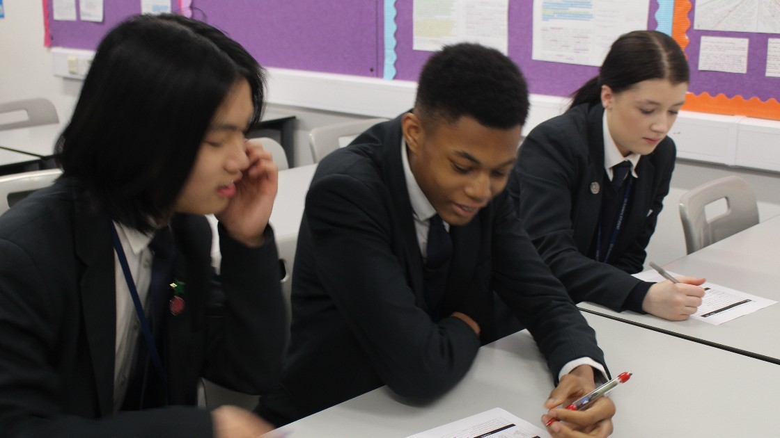Students preparing for their mock exams