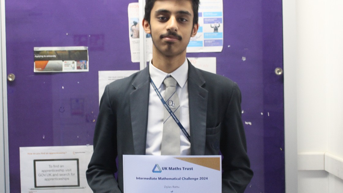 Dylan Rattu showing his Bronze Certificate