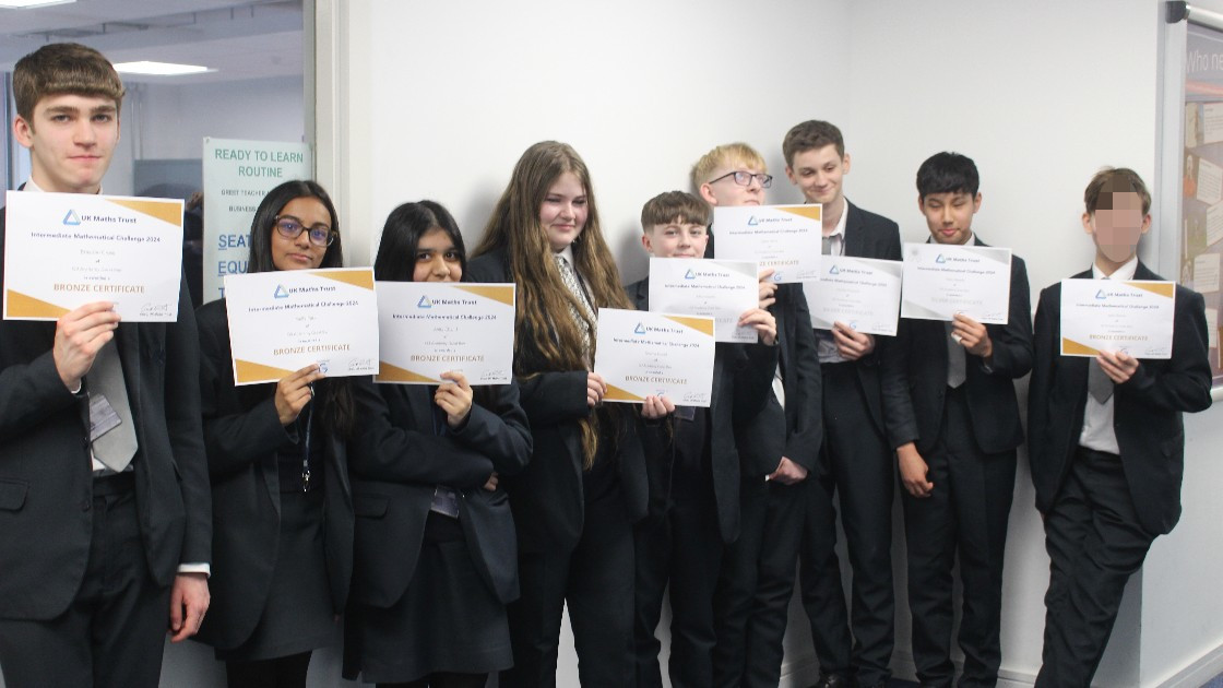 Some of our year 9 students who received bronze or silver