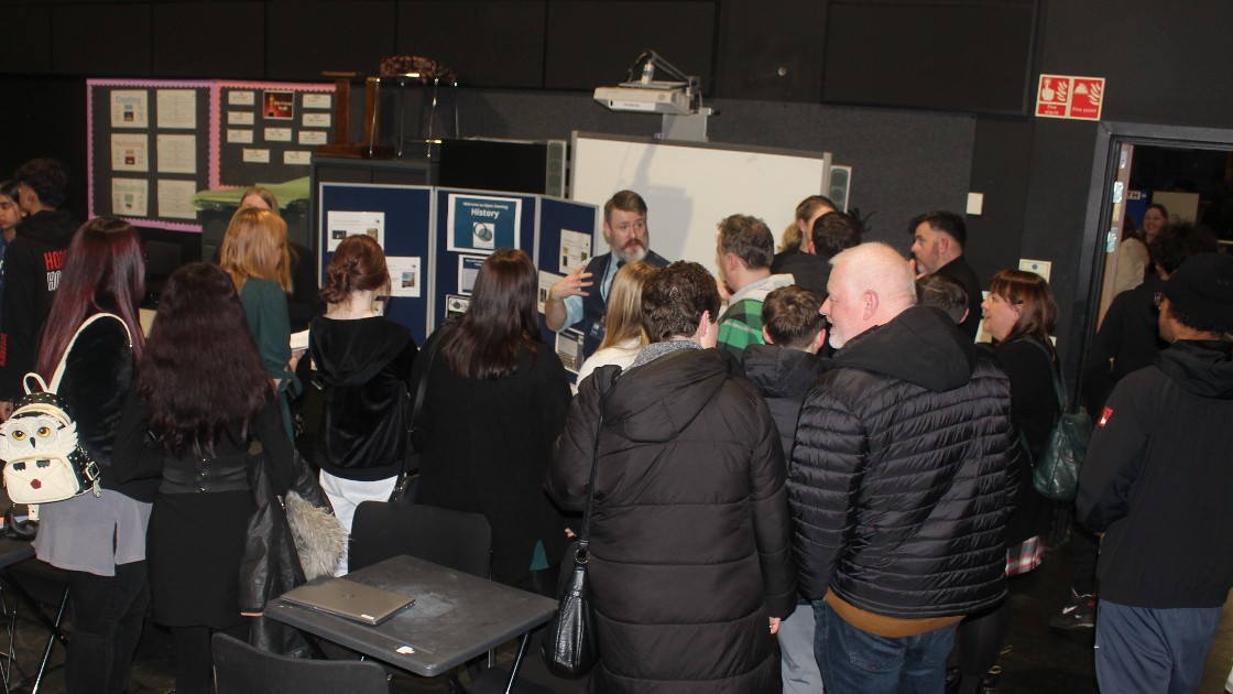 The History department with lots of enthusiastic visitors.