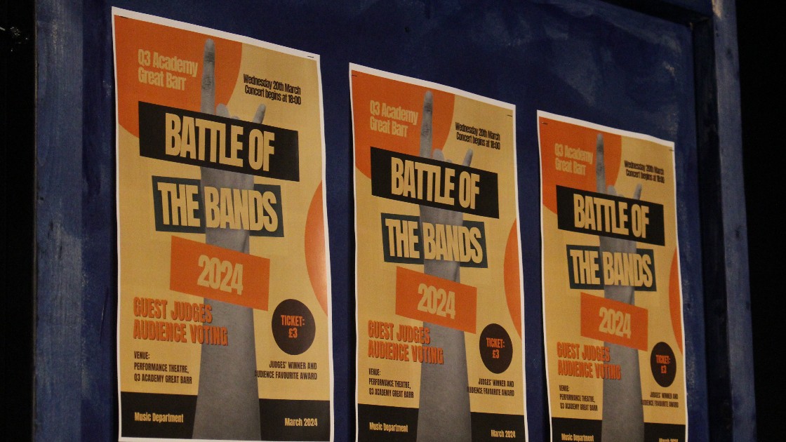 Posters for Battle of the Bands 2024
