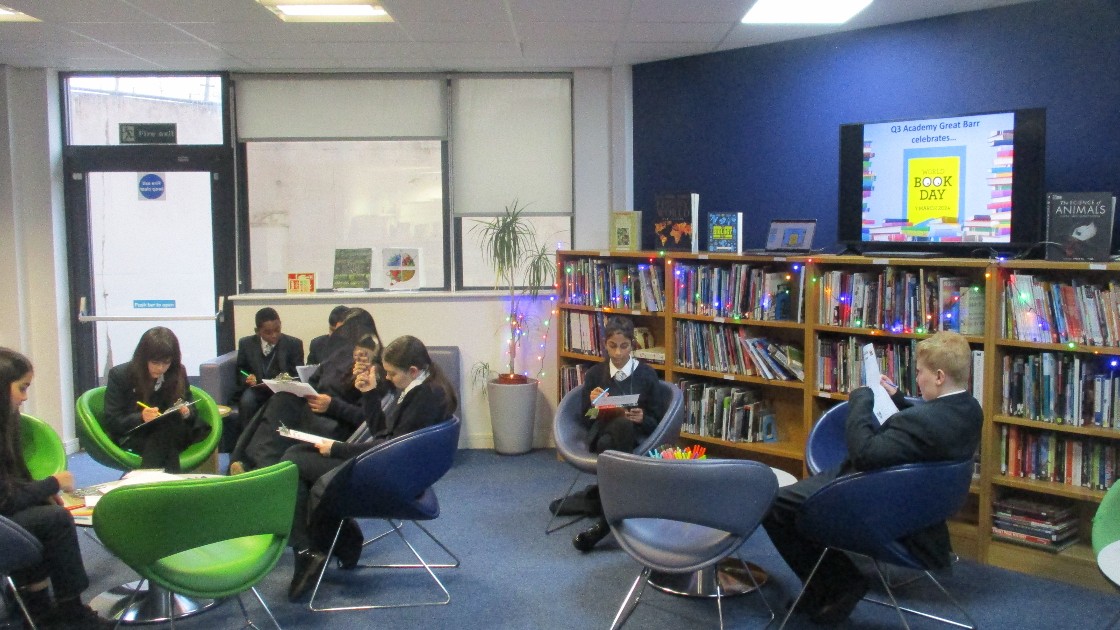 Students during their reading lessons.