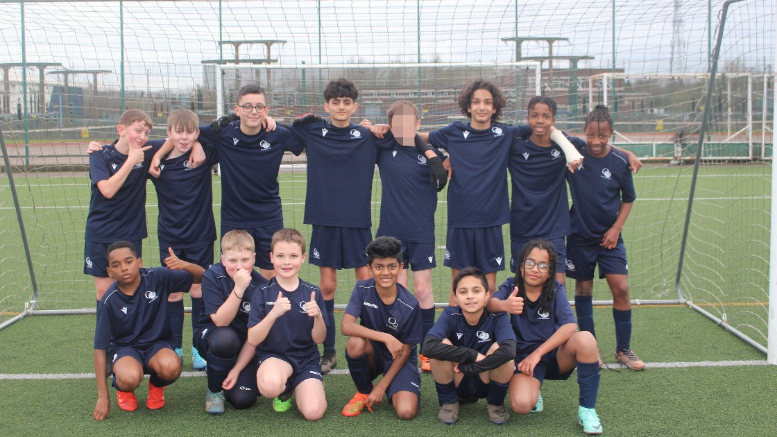 The victorious Year 7 team.