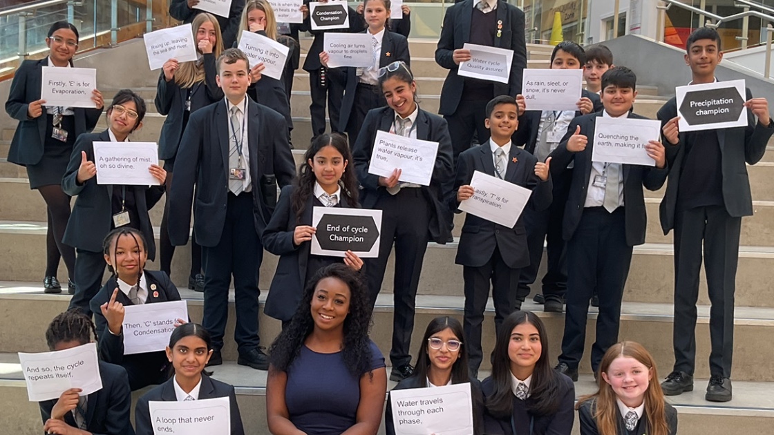 A group of students with their teachers