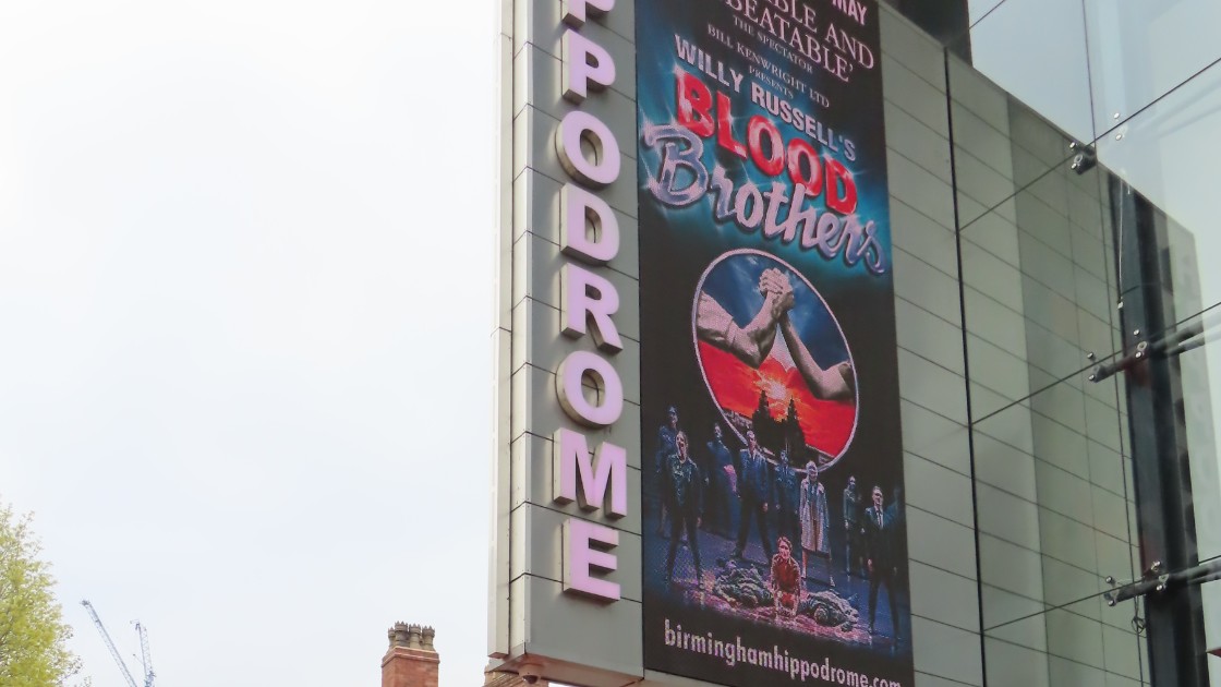 Outside of Birmingham Hippodrome Theatre