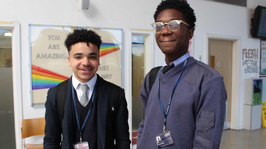 Students are happy to be at Q3 Academy Great Barr