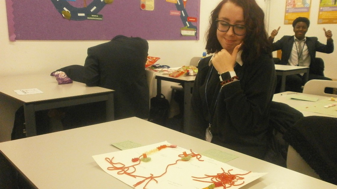 Students showing their work