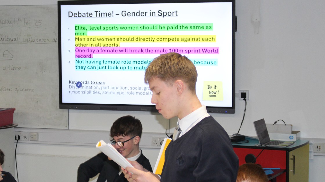 Sam has some very good arguments for gender in sport!