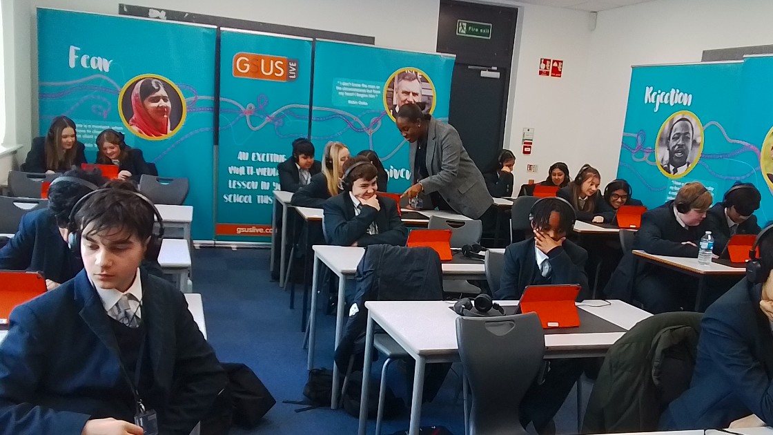 Students engaged with the GSUS Live RE lessons.