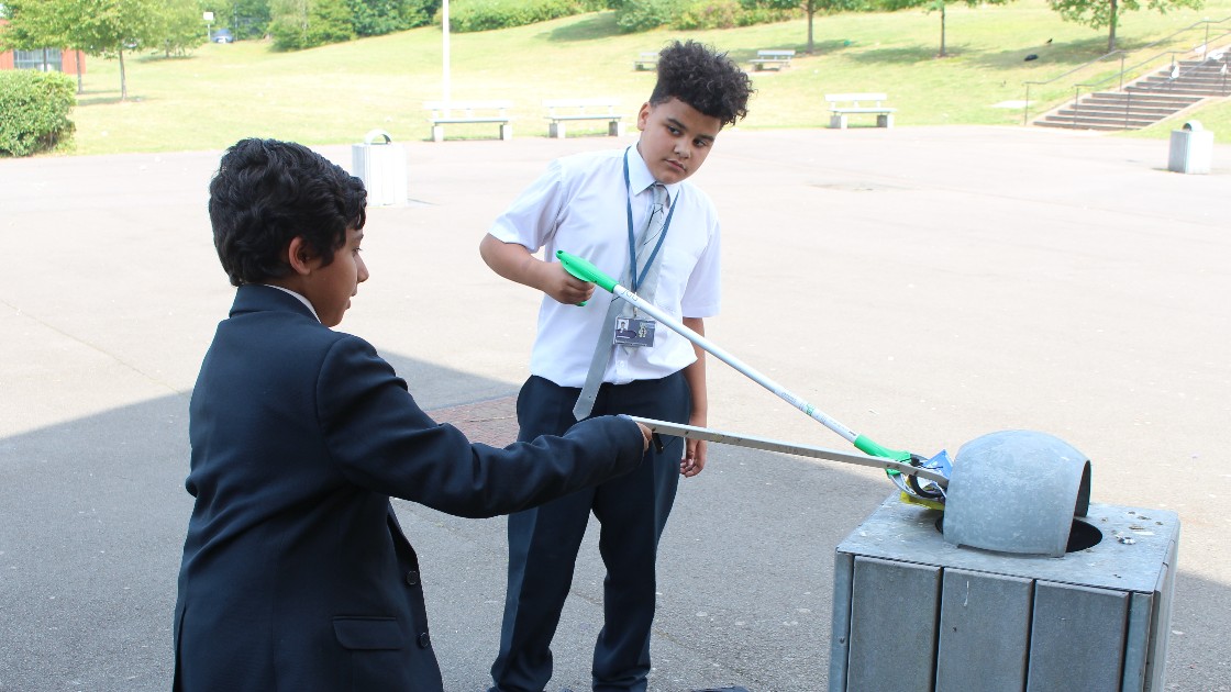 Tidying up the playground